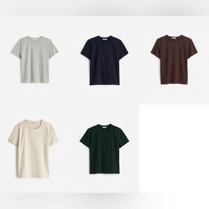 *LOT OF 5* NWT Madewell Cotton Perfect Crewneck Tee - S